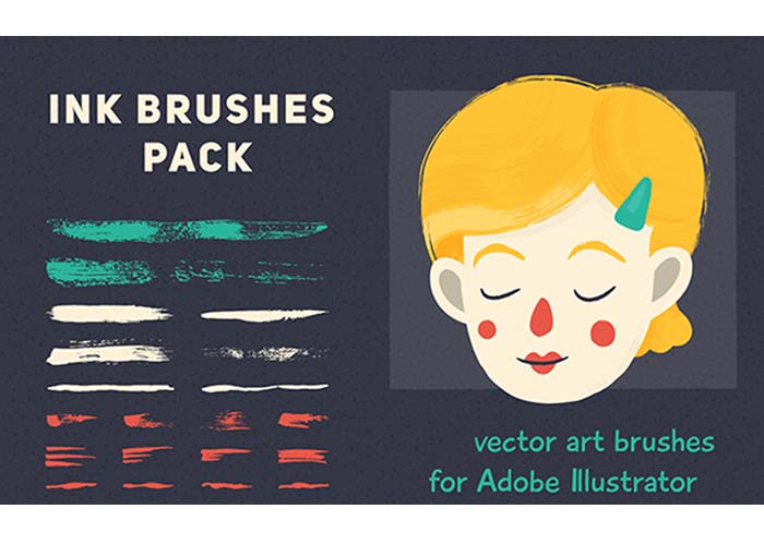 Illustrator｜おすすめブラシ素材_Vector Brush Set for Illustrator – Free Demo