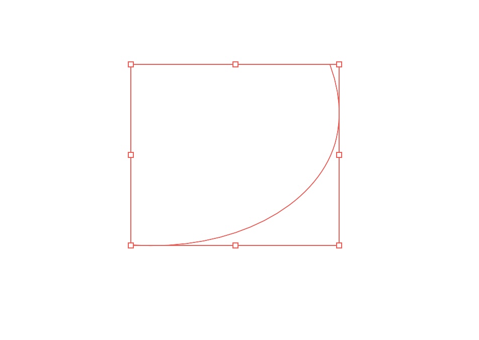 イラレのおしゃれな矢印_線幅の太さが変わる曲線矢印_パスを作る