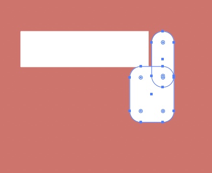 イラストレーターで波打つ立体リボンを作る方法_図形を配置
